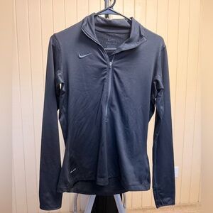 Nike Black Quarter-Zip Dri-FIT Pullover
